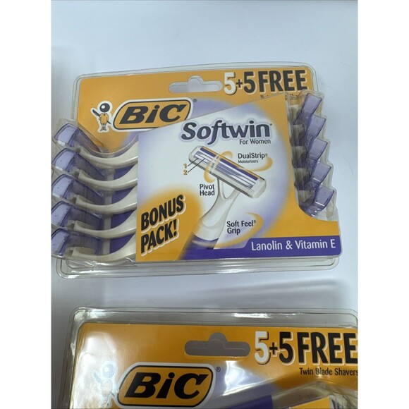 4x 10 pack NEW BIC Softwin for Women Disposable Twin Blade Razors 1999 40 total - Picture 3 of 6